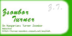 zsombor turner business card